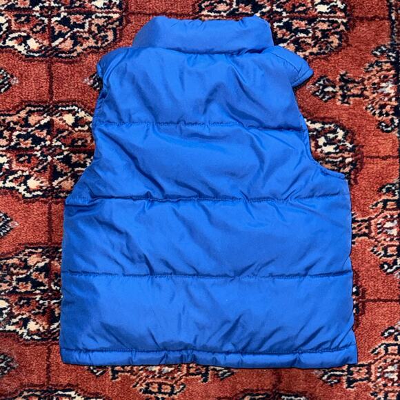 Faded Glory 24 Mo. Infant Boy's Cobalt Blue/Gray Camo Reversible Puffer Vest - Picture 2 of 5